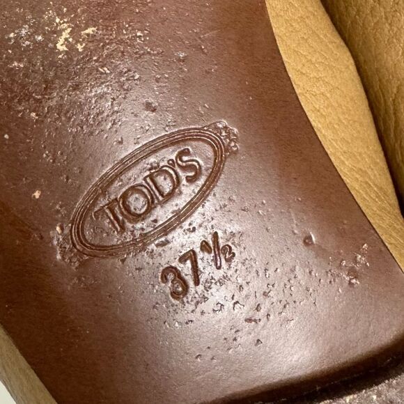 TOD’S Embellished Leather Loafer in Tan - Picture 13 of 13